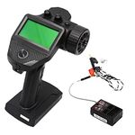 HTLNUZD Flysky FS-G7P Transmitter for Cars and Boats, with FS-R7P, 7CH 2.4Ghz Surface Radio Controller for RC Crawler Receiver