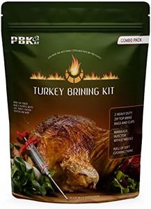 Large Turkey Brine Bags, Combo Pack - Marinade Injector - Roll cooking Twine - XL Heavy Duty Leakproof, Food grade BPA free