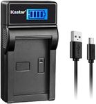 Kastar LCD3 USB Battery Charger Replacement for Panasonic VW-VBG070, VW-VBG130, VWVBG260 and SDR-H40, SDR-H80 Series, HDC-HS700, TM700, HS300, TM300, HS250, SD20, HS20, HDC-SDT750 Camcorder