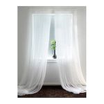 Sheer curtains, 1 pair, white - 280x250 cm