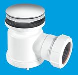 Shallow Shower Trap with 70mm Stainless Steel Mushroom - STW3M