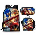 Anime School Backpack for Kid Boy Large Lunch Bag Backpack Capacity Student Cartoon Trip Bag Bookbag School Gift for Teenage