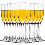 Set of 12, Champagne Glasses, 6 Ounce Champagne Flute, Lead-Free Drinkware, Clear