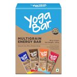 Yogabar Multigrain Energy Bars 380 Gm Pack (38G x10) - Healthy Diet with Fruits, Nuts, Oats and Millets, Gluten Free, Crunchy Granola Bars, Packed with Chia and Sunflower Seeds (10 Bars)