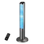 Air Pro 40" Tower Fan SmartVoice™ Control Oscillating Bladeless Fan with Remote - Tall Compact 3 Speeds Quiet 50W Motor Cooling Fan - Floor Standing Fan for Home Office - LED Display 15 Hour Timer