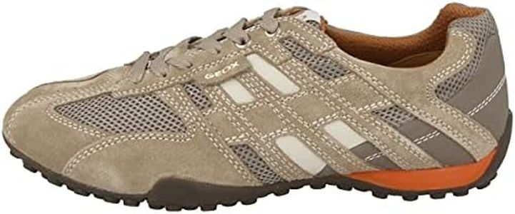 Geox Uomo Snake K, Zapatillas para Hombre, Beige (Beige/Dk Orange), 42 EU
