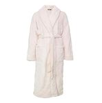 PRETTY YOU London Womens Premium Quilted Velour Dressing Gown Mid Length Robe Extra Comfortable and Warm Powder Puff