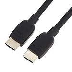 Amazon Basics HDMI Cable, 48Gbps High-Speed, 8K@60Hz, 4K@120Hz, Gold-Plated Plugs, Ethernet Ready, 10 Foot, Black