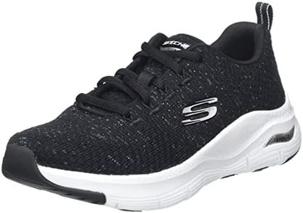 Skechers Women's Arch Fit-Glee for All Sneaker, Black, 7 UK