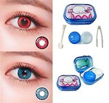 Optify Red,Blue Monthly Colored Contact Lenses For Eye Men and Woman