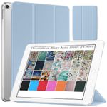 DuraSafe Cases for iPad 4 iPad 3 iPad 2-9.7 Inch [ iPad 4th / 3rd / 2nd Old Model ] A1396 A1416 A1430 A1403 A1458 A1459 A1460 A1395 A1397 Hard Smart PC Transparent Back Cover - Light Blue