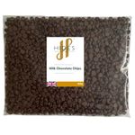 Hides Fine Foods - Milk Chocolate Chips -500g - GMO - Free - Suitable for Vegetarians - Baking - Desserts - Cookies - Ganache - Muffins - Cakesicles - Cakes - Cupcakes -Tempering - Chocolate Mocha