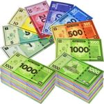 Queensell Play Money Suitable for Monopoly Board Game – 480 pcs of 60 Each Bill Denomination – Double Sides Printing Paper Money for Pretend Play Cashier - 480 pcs