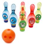 Toyland® Light Up Bowling - Pastel Rainbow Or Bright Rainbow Skittles - Kids Indoor Toys (BRIGHT RAINBOW)