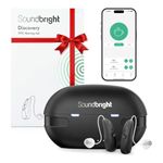 Soundbright Hearing Aids - Discovery | Bluetooth Hearing Aids for Old Age with 3 Noise Cancelling Program, Protable Bluetooth Hearing Aids with Smart App Control, Hand-free Phone Call | 16 Channel Adjustable Frequency (Both Ear)