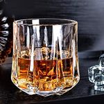 WQR Italian Premium Whiskey Glasses Set of 2 | 360ML Old Fashioned Scotch Glass | Imported Tumblers for Bourbon Wine Cognac Cocktail | Best Gift for Whisky Lovers (panga Glass .., 2)