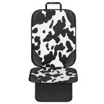 Siivton Car Seat Protector for Child Car Seat,Waterproof Car Seat Cover with Thick Padding, Non-Slip Backing, Protects Fabric & Leather Seats, 2 Mesh Storage Pockets(Cow Print)