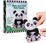 Neliblu Beginner Sewing Kit for Kids - Panda Pillow Kits - Learn to Sew for Girls - My First Sewing Kit - Kids' Arts and Crafts Project - Stuffed Animal Decoration - Creative Activities for Kids