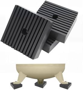 Solid Shock Pad for Air Compressor Pads or Equipment Shock Absorbing, Solid Rubber Anti-Vibration Isolation Pads, Super Duty 4"X4"X1" 3-Pack