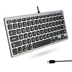 Macally Small USB C Keyboard - Plug