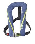 PLASTIMO Automatic Pilot 165 Newton Life Jacket with Harness Ergonomic Design Unisex Adult Size - Blue