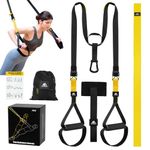 flintronic Sling Trainer Set, Suspension Trainer System, Suspension Trainer Home Gym Equipment with Adjustable Door Anchor, Professional Gym Fitness Training Straps for Indoor & Outdoor