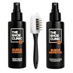 Shoe Clinic Shoe Cleaning Kit for Suede & Nubuck | Suede Cleaner & Suede Protector Spray with Suede Brush | Clean, Protect & Waterproof Shoes, Trainers & Boots | Trainer, Boot & Shoe Care Products