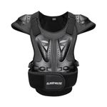 AllExtreme ARBA004 Chest Spine Protector Body Armor Vest Protective Gear for Motocross Dirt Bike Skiing and Snowboarding (Black, Size - M)