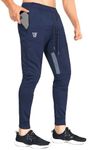 ZENWILL Mens Tapered Gym Joggers, F