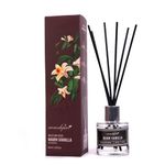 Aromahpure Premium Reed Diffuser 60 ML with 6 Fiber Reed Sticks | Vanilla Long Lasting Upto 35 Days | Room Freshener for Bedroom, Washroom, Office | Toxin Free, Aromatherapy, Stress Relief