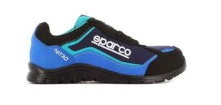 Sparco SPARCO TEAMWORK Scarpa Antinfortunistica Da Lavoro - BASSA PER UOMO E DONNA NITRO S3 SRC, Unisex Adults’ Fire and Safety Boot, NERO/BLU SPARCO, 5 UK (EU)