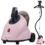 SALAV, PINK LIMITED EDITION Upright Garment Steamer with Roll Wheels For Easy Movement, 1.8L Water Tank for 1 Hour Continuous Steaming, Adjustable Pole for Storage, 1500 watts GS18-DJ