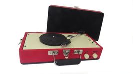 Steepletone SRP025 2 Speed Record Player with Detachable Speaker - Red