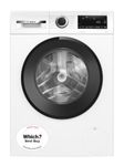 Bosch, Series 6, WGG254Z1GB, 10kg, 1400rpm Washing Machine with Iron Assist, Anti Stain, Active Water Plus, Eco Silence Drive, SpeedPerfect, LED Display, White with a Black door