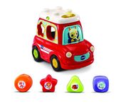 VTech Sort & Discover Car, Educational Stacking Toy for Kids, Baby Musical Toy for Sensory Play, Shape Sorter Toy for Toddlers with Lights and Sounds, for Girls & Boys 12 Months +, English Version