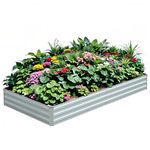 TOUFUN Metal Raised Garden Beds (Gray,6 x3 x1 FT)