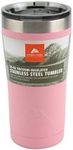 Ozark Trail 20oz vacuum Sealed Tumbler with Lock-in Leak Proof lid, light Pink