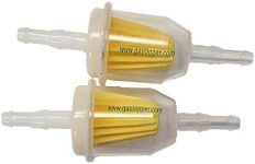 GasTapper Universal Fuel Filter Barbed 2 Pack (clear for 1/4-Inch, 5/16-Inch Fuel Line)