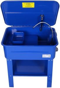 20 Gallon Parts Washer, Large Capacity Parts Cleaner for Wheel Bearings, Gears, Carburetors, Electric Solvent Pump Portable Automotive Parts Cleaner with Shelf Tank for Repair Shop, Workshop, Garage