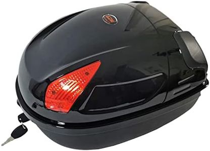 Red Loon Fahrradbox für Gepäckträger | Fahrrad Topcase | Fahrradkoffer abschließbar | Helmkoffer | Gepäckträger Koffer | 17 Ltr | Helmbox | Fahrradgepäckträger Box