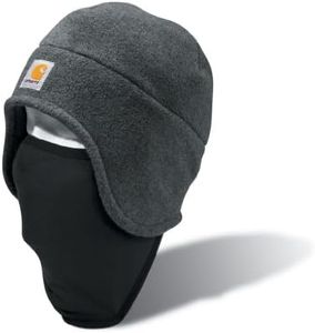 Carhartt Men's Fleece 2-In-1 Headwear,Charcoal Heather,One Size