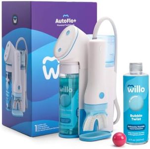 Willo Fully Automatic Kids U-Shaped Electric Toothbrush - 2 Brushing Timers, Deep-Cleans, Technique Free - Bubble, Dye-Free (Medium - Kids Ages 8-11 Years)