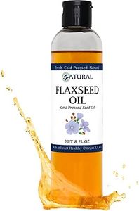 Zatural Flaxseed Oil - 100% Pure Flax Seed Oil - 0 Additives - 0 Fillers - Cold Pressed - Unrefined 8 Ounce