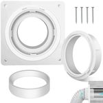 Dryer Vent Wall Plate,Dryer Vent Connector Kit,Twist Lock Dryer Duct Connector Kit with Quick Connect & Disconnect Fits 4 Inch Tubes Hose, for Dryer,Bathroom,Wall Exhaust Vent, etc