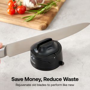 AnySharp Evo Knife Sharpener – Black, Compact Kitchen Tool