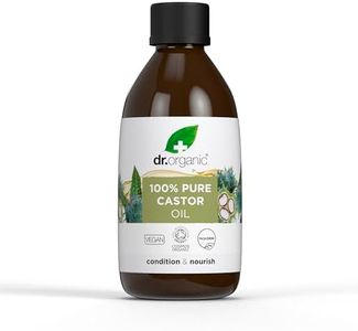 Dr Organic Castor Oil, 100% Pure & Cold Pressed, Nourish & Condition, for Dry Skin & Hair, Massage, Carrier Oil, Aromatherapy, Natural, Vegan, Cruelty Free, Certified Organic, 250ml