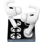 Gcioii 3 Pairs for AirPods Pro 2 Ear Hooks Covers [Added Storage Pouch] Anti-Slip Accessories Compatible with Apple AirPods Pro 2nd Generation (White) (for AirPods Pro Gen 2)