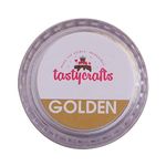 Encrust Ventures Tastycrafts Luster Dust | Pearl Dust | Edible Product for Cake | Glittering Shiner Dust | 4.25 gm - Golden