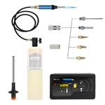 BLUEFIRE 3' Hose MAPP Gas Soldering Mini Pen Torch Full Kit Multi-Function with Free Flint Lighter Hotter than Butane Pen Portable Welding Station Adjustable Flame Fuel by MAP Pro Propane Cylinder