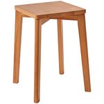 IBUYKE Square Wooden Stool, Stacking Stools, Solid Wood Makeup Stool, Small stool for Home, Kitchen, Office, Classroom, 29x44x33cm RF-1502